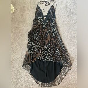 Vintage Marciano silk animal print dress. Size M/M - Never worn